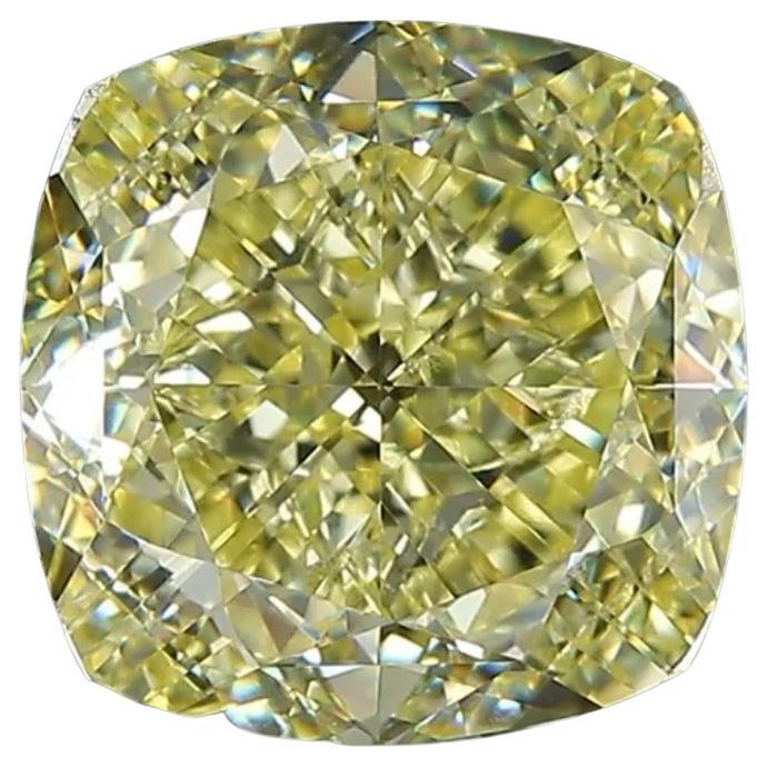 GIA Certified of 6.28 carats of Fancy Intense Yellow Diamond 