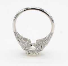 Gia Certified Old European Brilliant 1.35 Carat Natural Diamond Engagement Ring