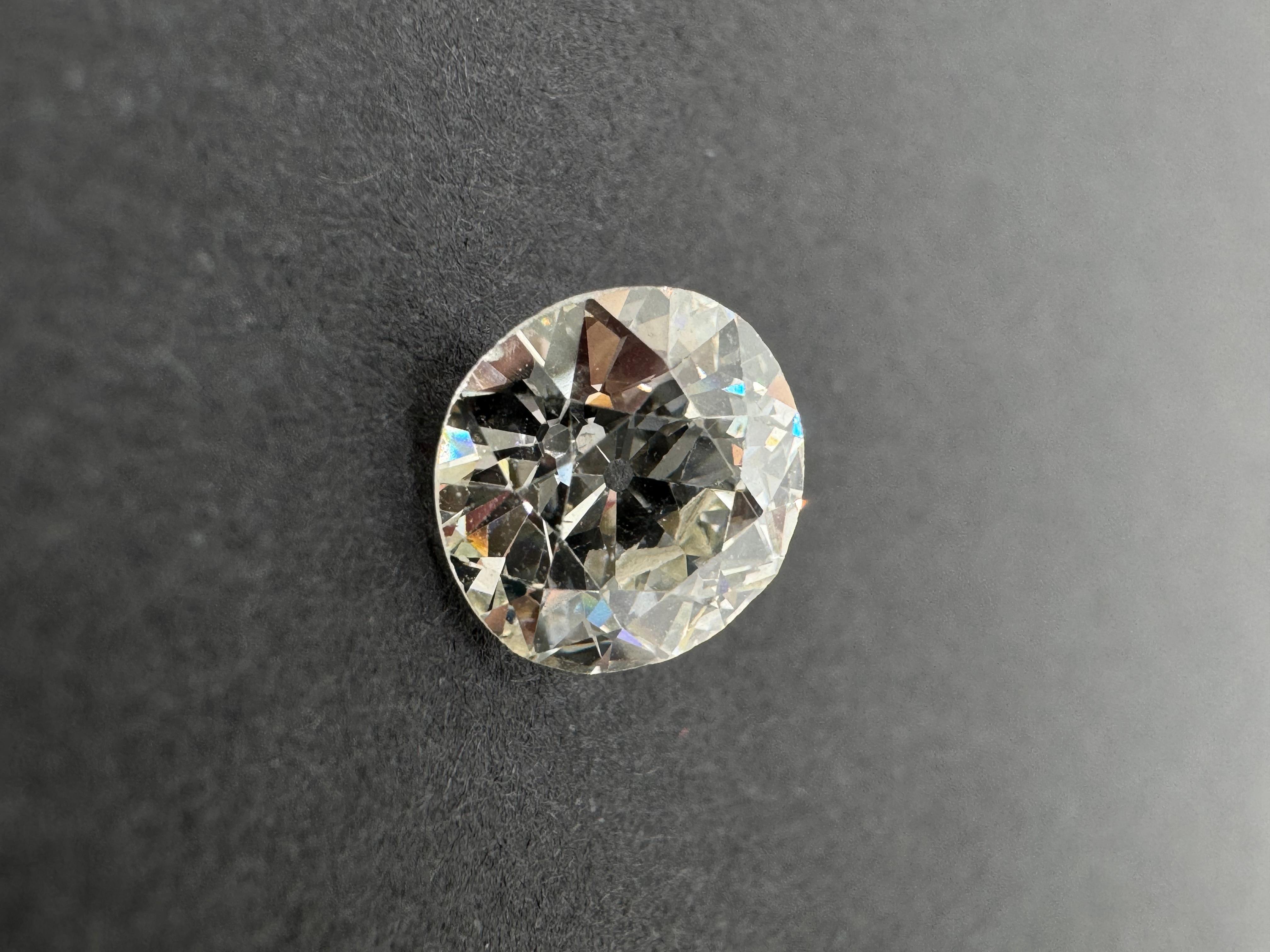 Diamante naturale vecchio taglio brillante europeo con certificazione GIA in vendita 2