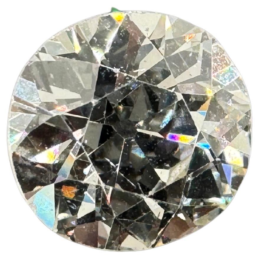Diamant naturel de taille ancienne et brillante européenne certifié par la GIA