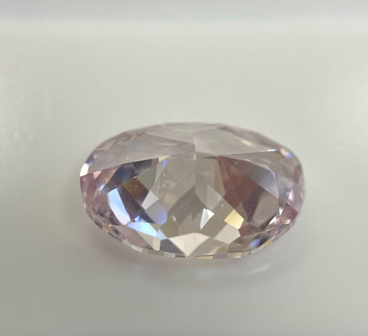 Kindly notice: This is a loose diamond, it is not mounted on any jewelry item.

GIA Report #1353154172

Shape & Cutting Style: Oval Modified Brilliant.
Measurements: 7.79x5.42x3.23mm.
Carat Weight: 1.03 Carat.
Color Grade: Fancy Light Pink.
Color