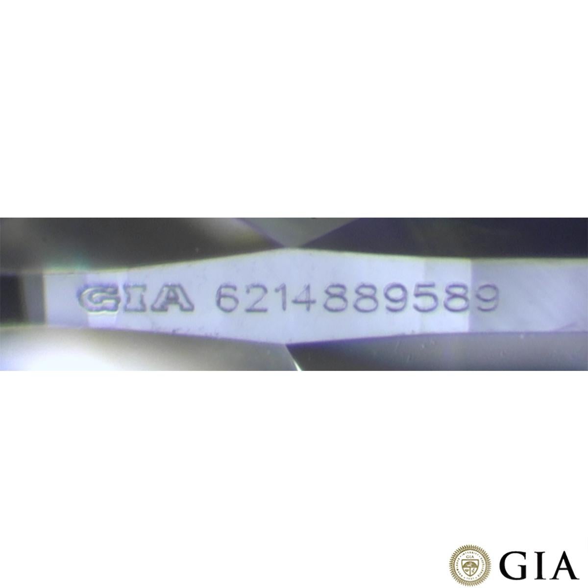 Bague de fiançailles avec diamant taille ovale certifié GIA de 0,80 F/VS2 en vente 2