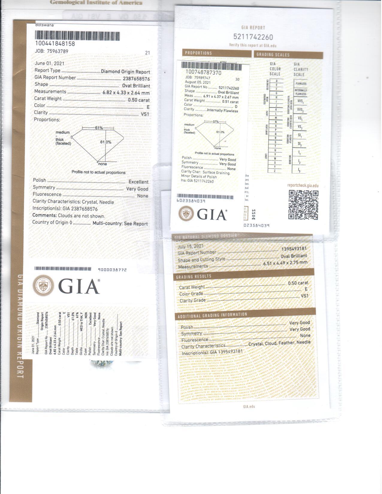 GIA Certified Oval Cut Diamond Wedding Band 7.62 Carats D-F IF-VS2 Platinum 6