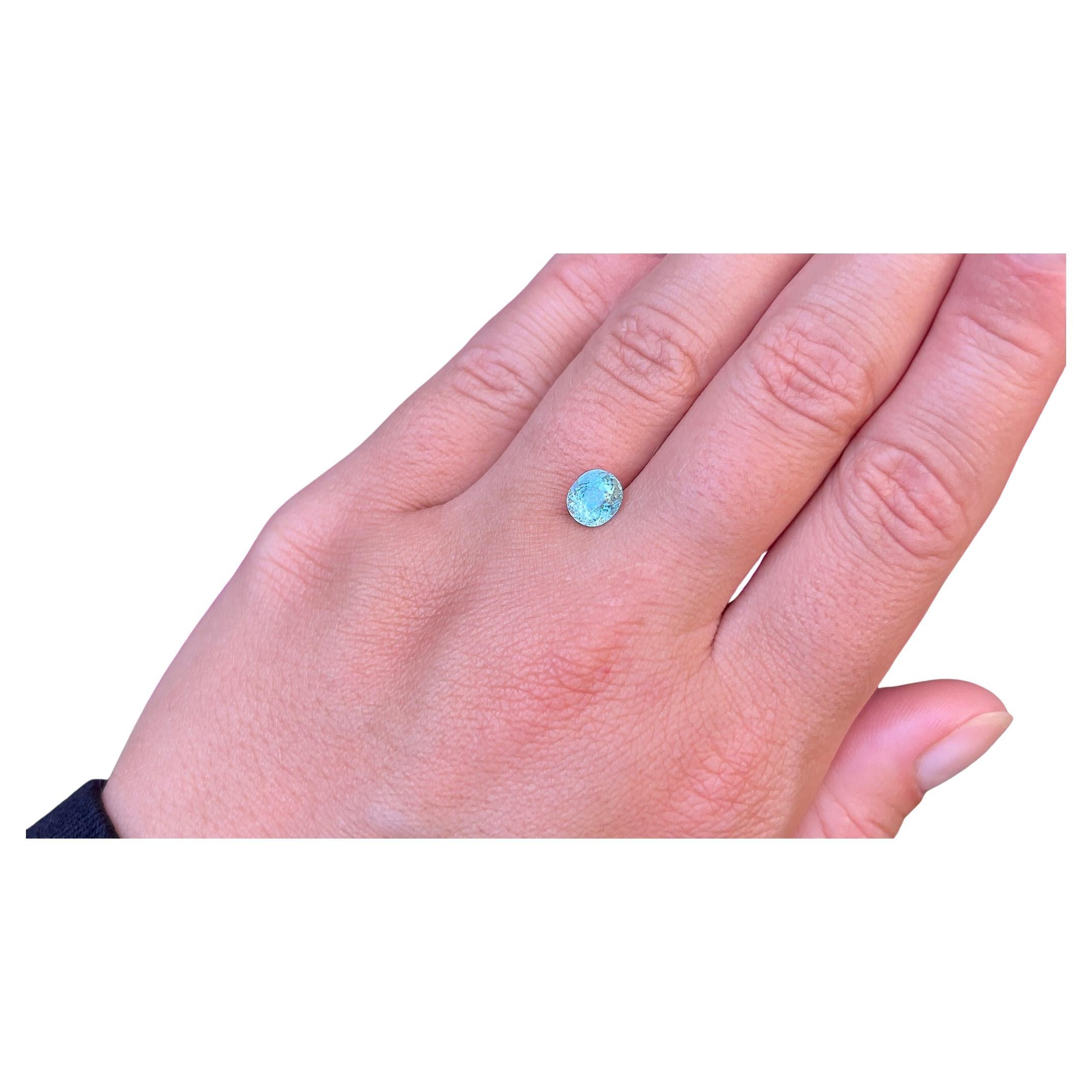 Tourmaline Paraiba de 1,52 carat naturelle certifiée par le GIA en vente