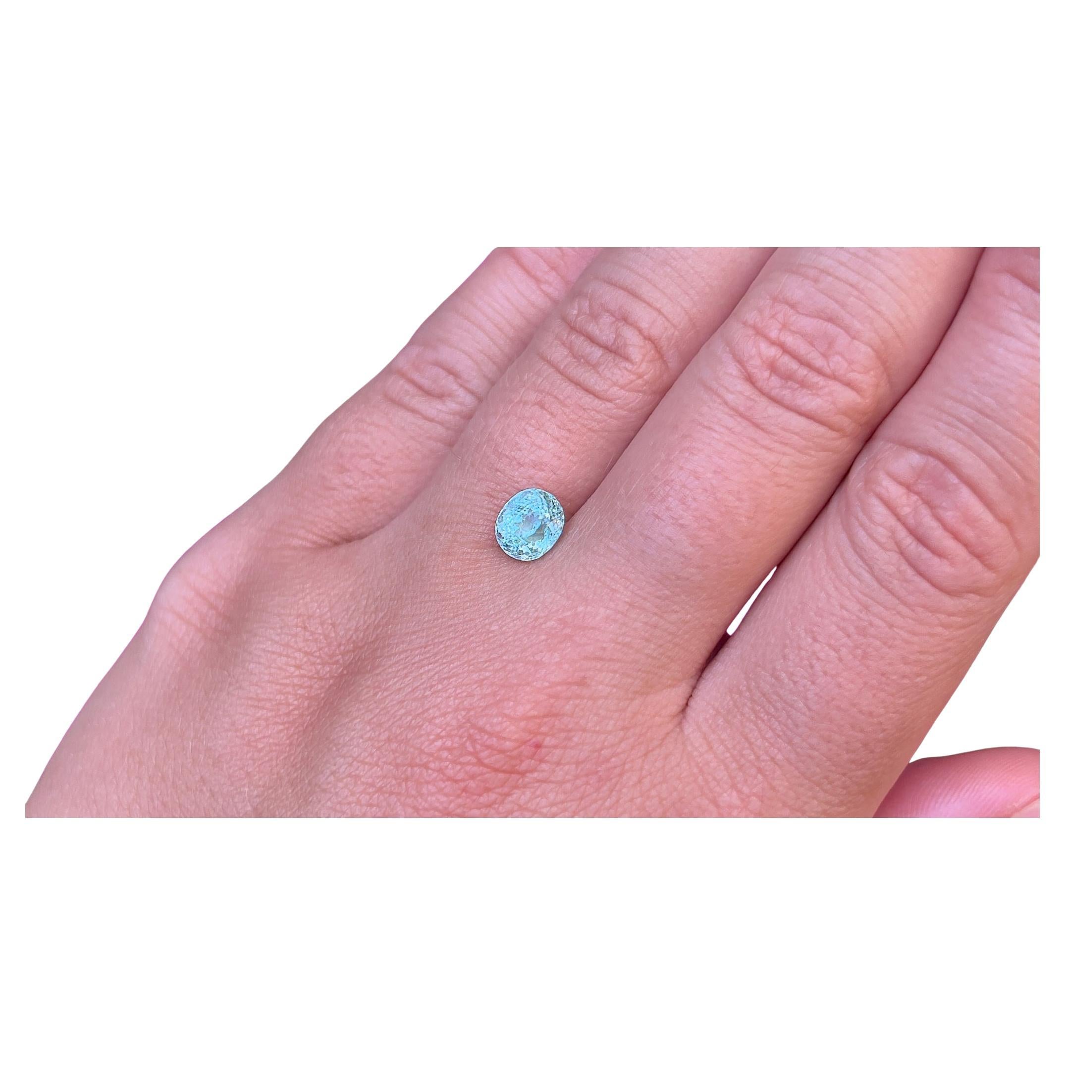 Tourmaline Paraiba de 1,52 carat naturelle certifiée par le GIA en vente