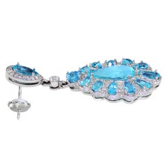 GIA Certified Paraiba Tourmaline Earrings Set in Platinum