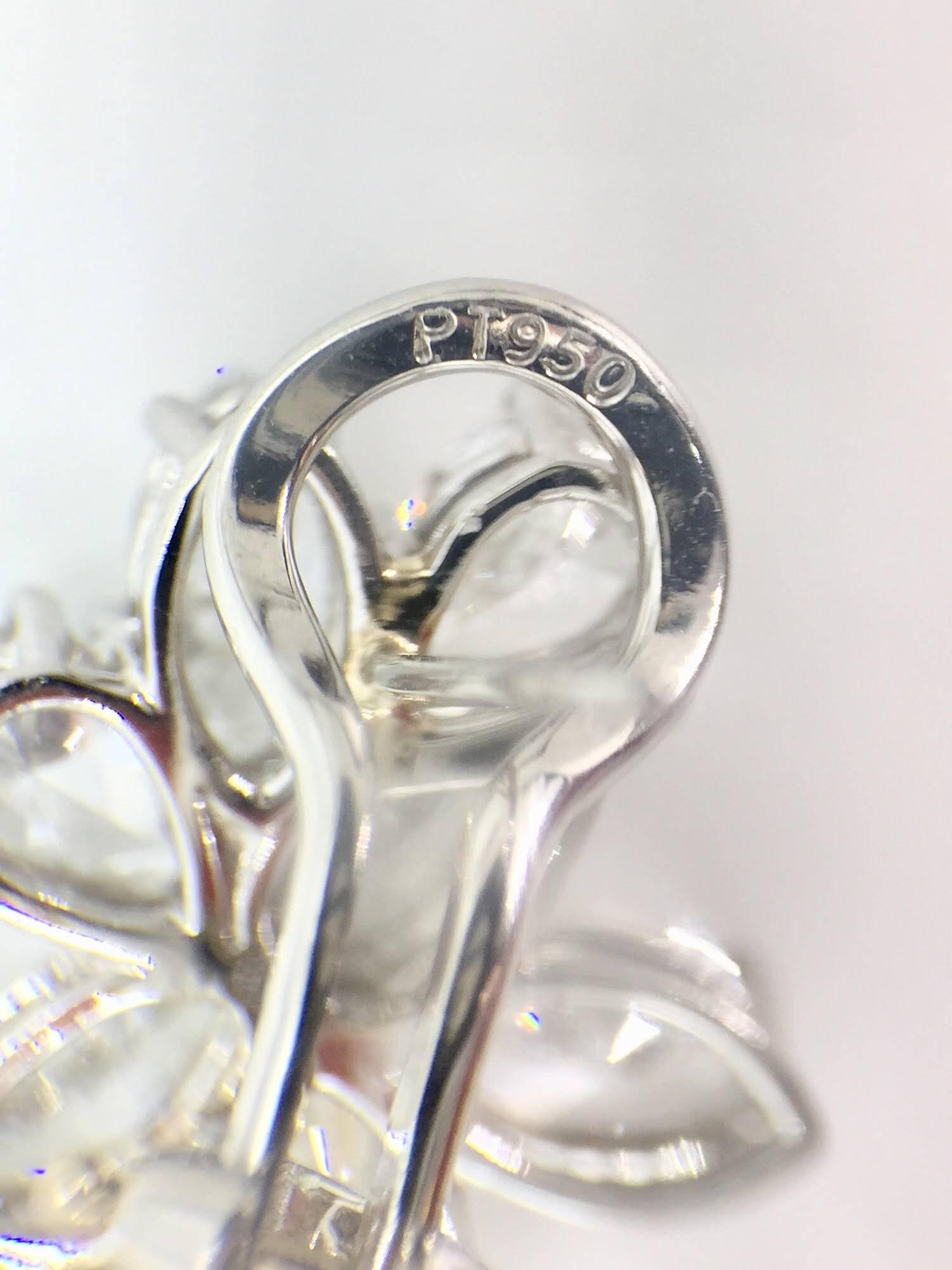 Women's GIA Certified Pear Shape Diamond Drop Earrings 