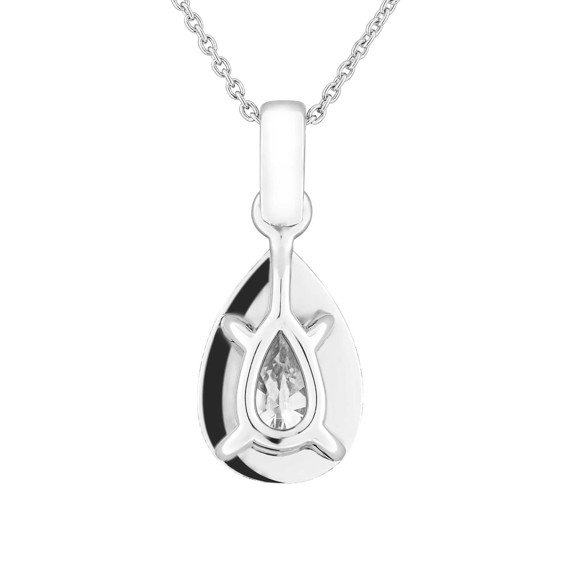 Moderno Ciondolo con diamante a forma di pera certificato GIA in vendita
