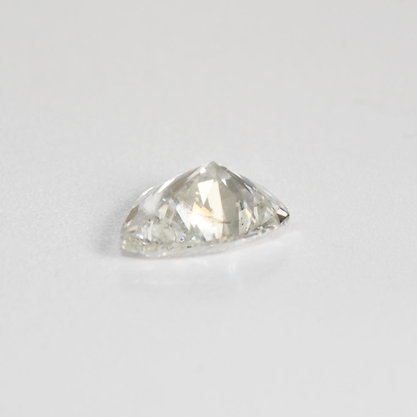 Taglio a goccia Diamante sciolto a forma di pera certificato GIA 2,07ct in vendita