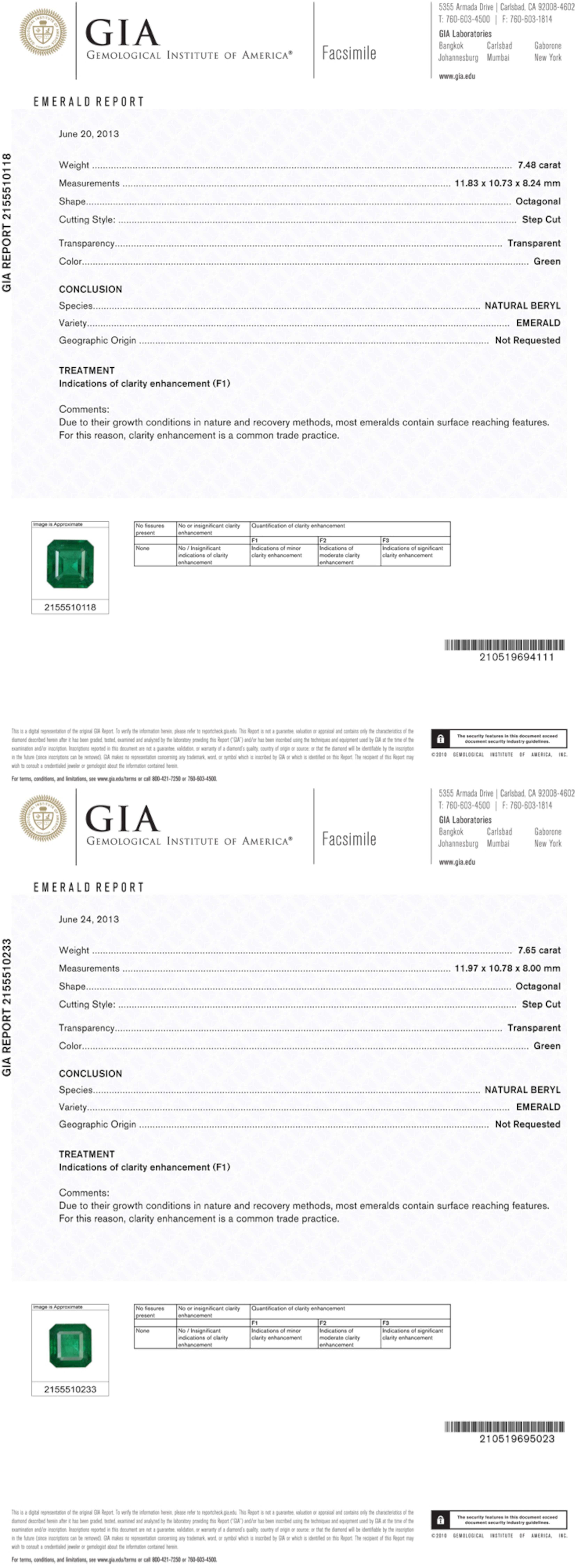 Contemporary GIA Certified Perfect Match Minor Oil 15.13 Green Emerald Diamond Studs For Sale