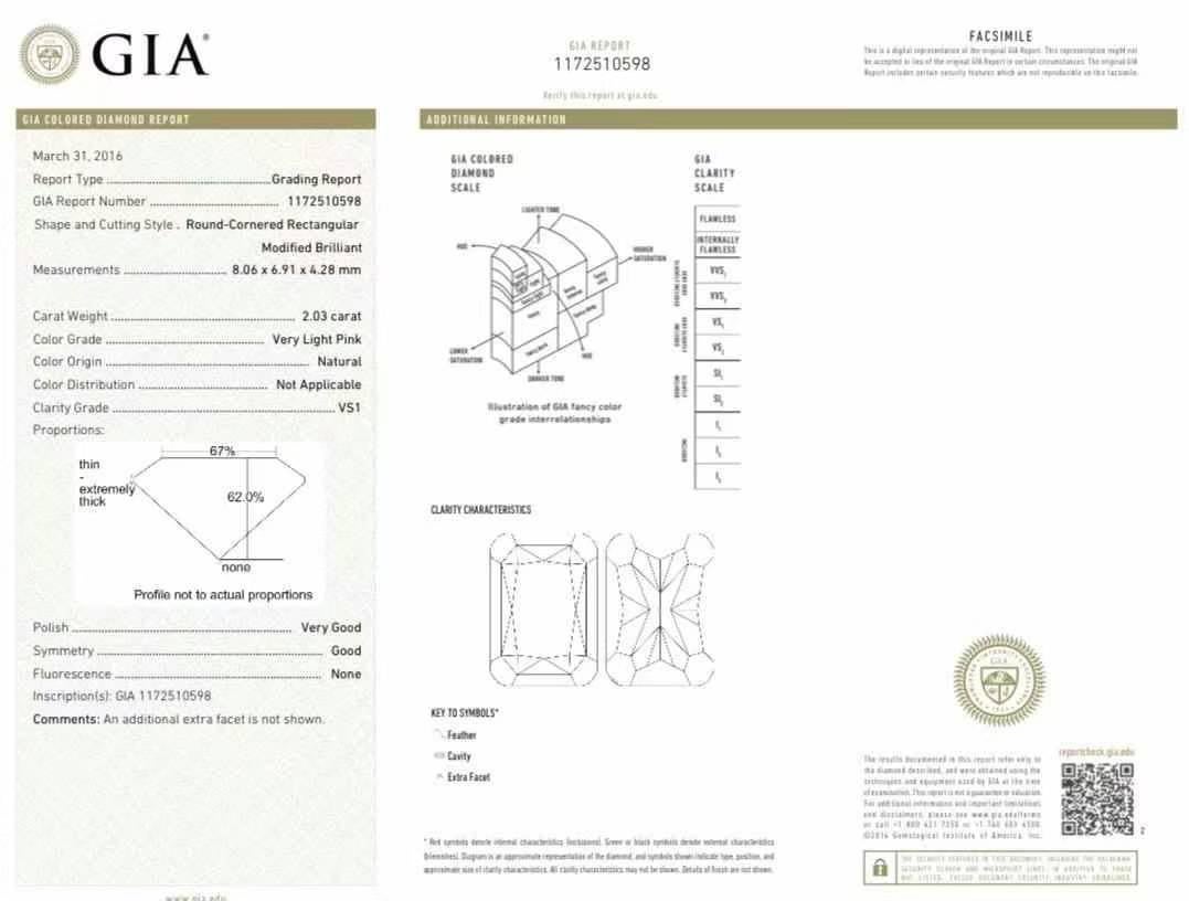 For Sale:  GIA Certified Pink Diamond Convertible Cocktail Ring in 18K White Gold 6