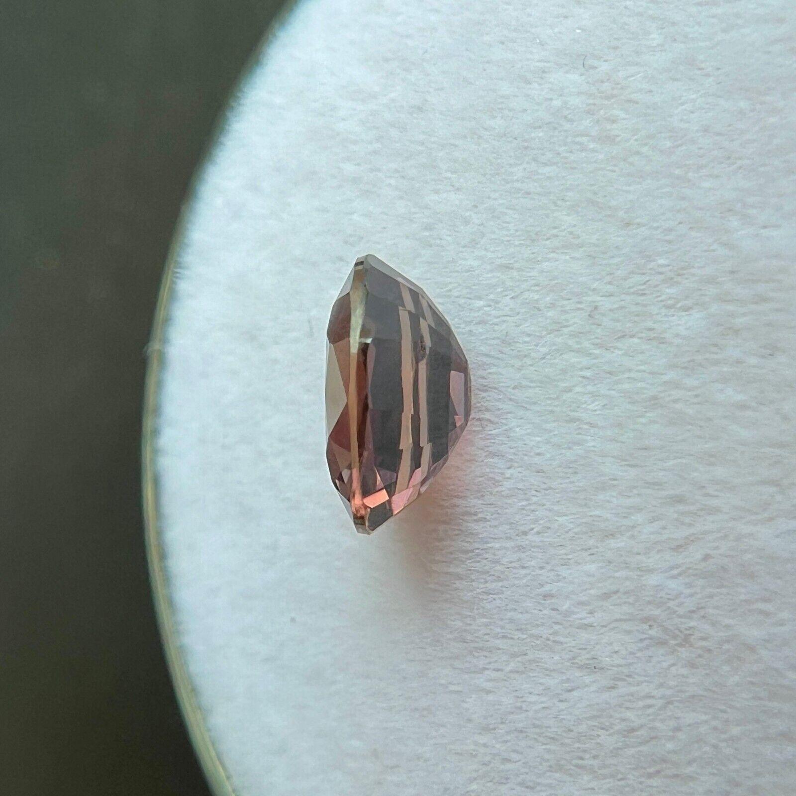 Gia Certified Pink Purple Sapphire Untreated 0.93ct Oval Cut Loose Gem 6.6x4.7mm For Sale 3