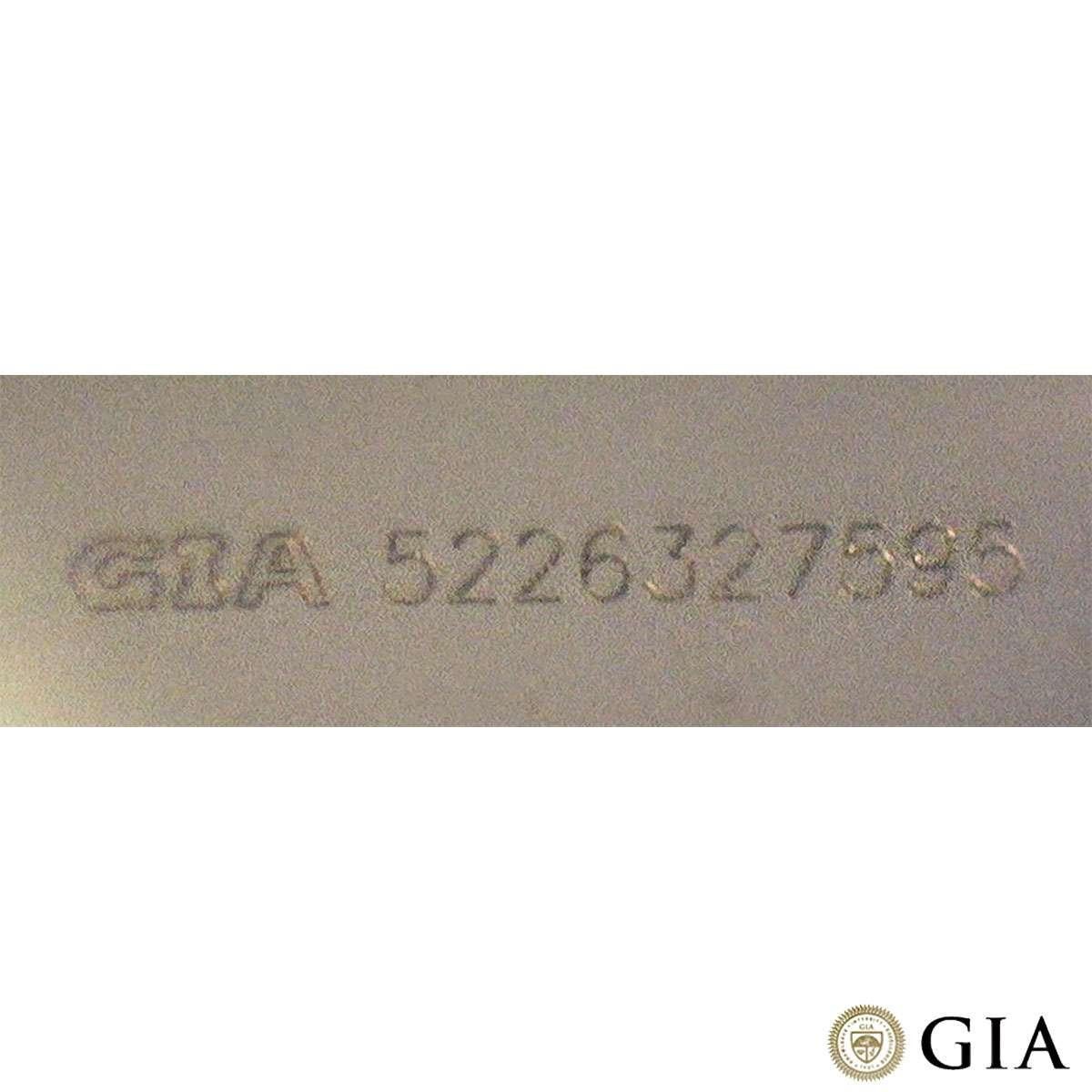 GIA Certified Platinum Asscher Cut Diamond Engagement Ring 3.52 Carat 4