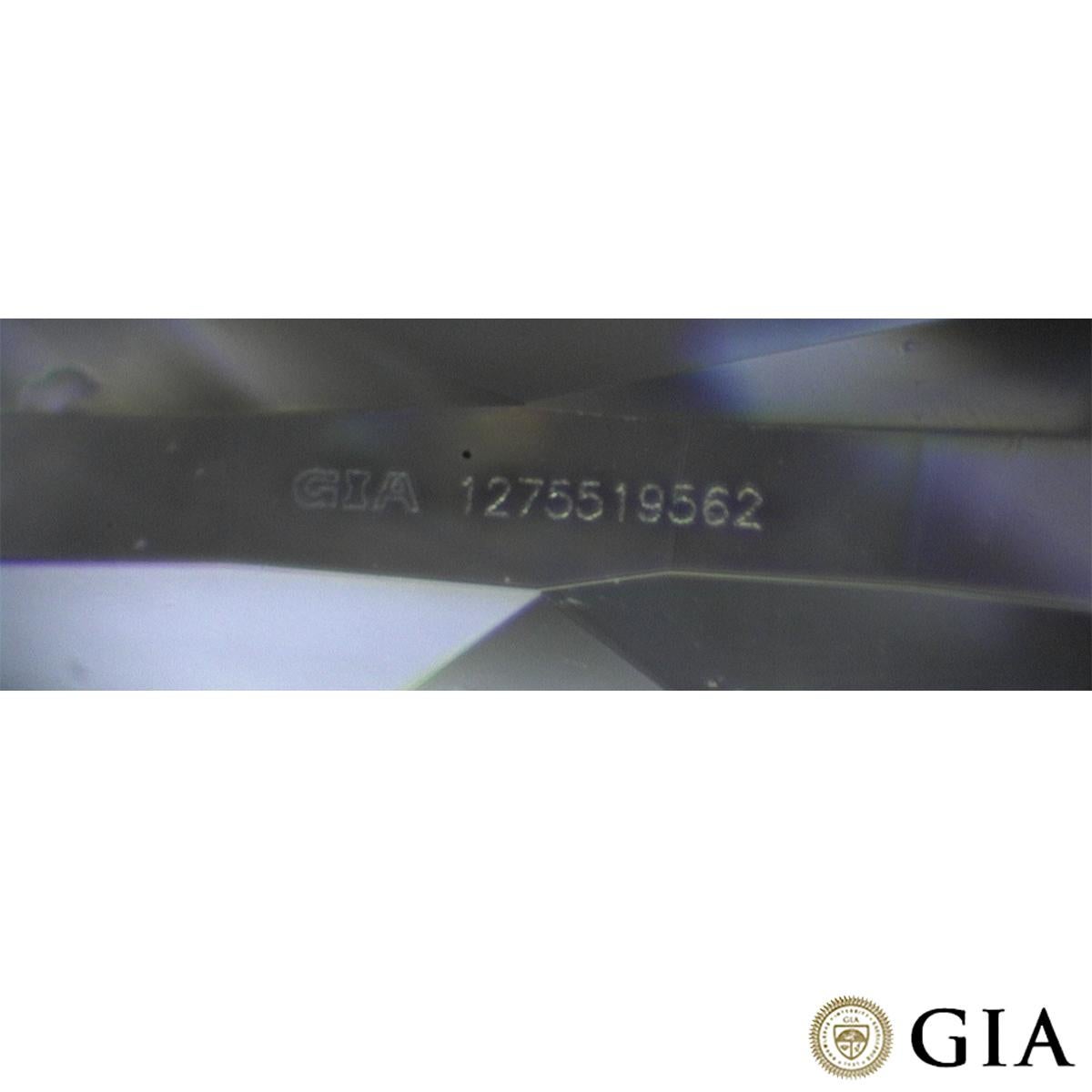 Bague de fiançailles en platine certifiée GIA avec diamant taille coussin de 0,81 carat Pour femmes en vente