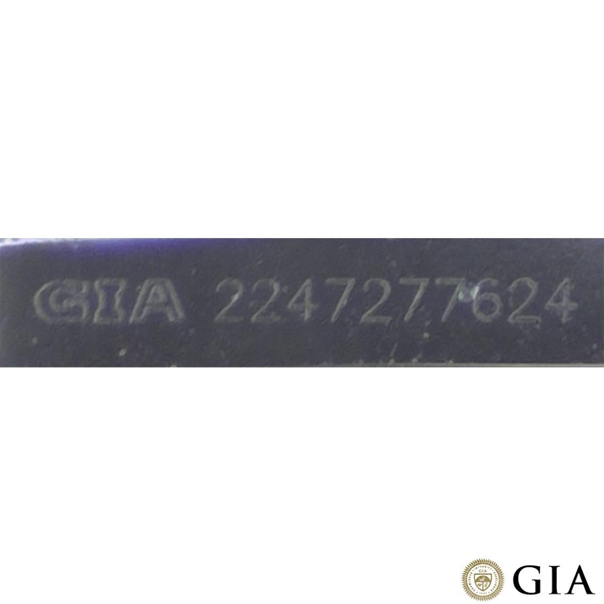 GIA Certified Platinum Cushion Cut Diamond Ring 2.07ct H/VVS2 For Sale 1