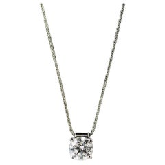 GIA-zertifizierte Platin-Diamant-Halskette 1,68 Karat