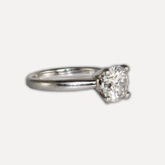 GIA Certified Platinum Diamond Ring 1.51 ct