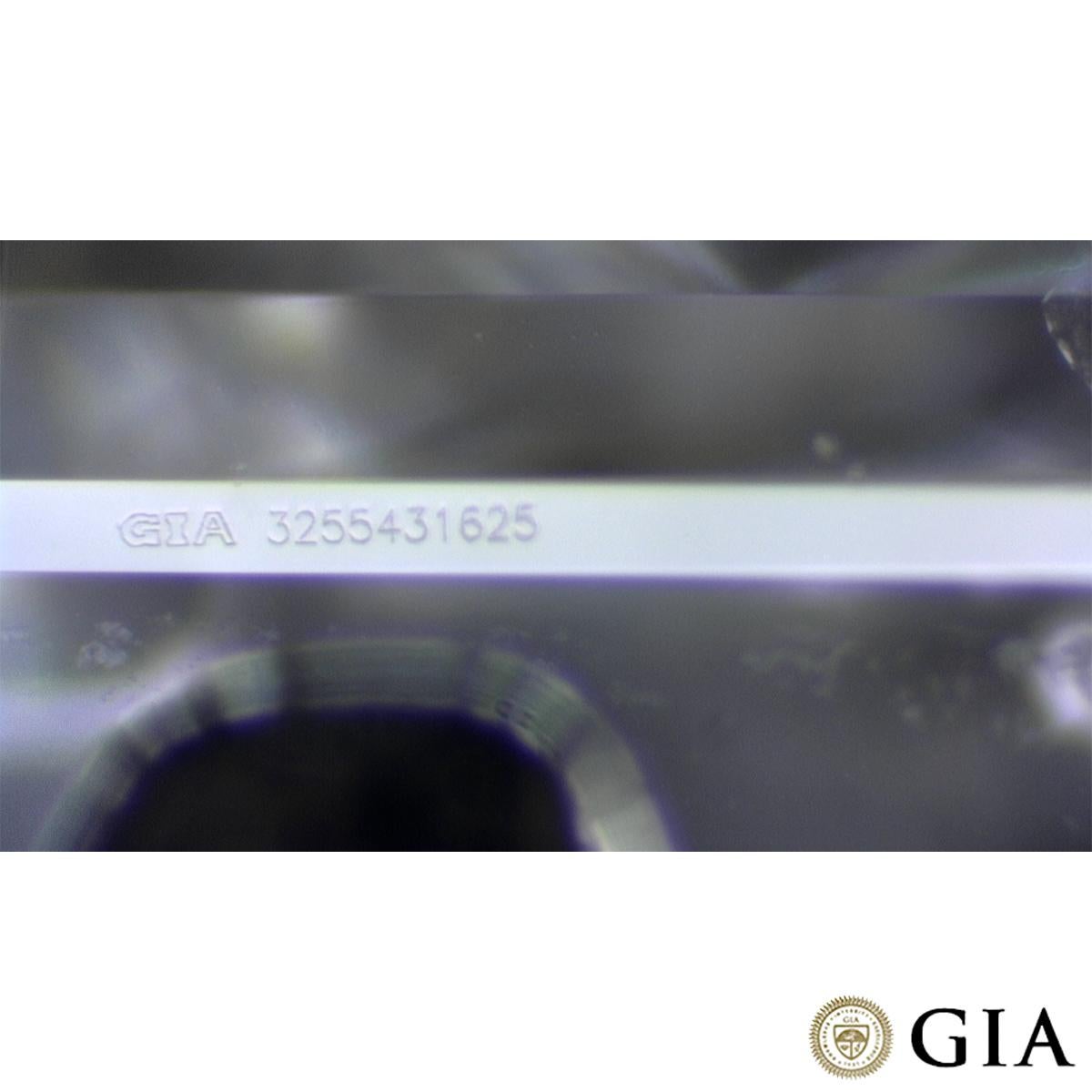 GIA Certified Platinum Emerald Cut Diamond Ring 0.73ct E/VVS2 For Sale 1