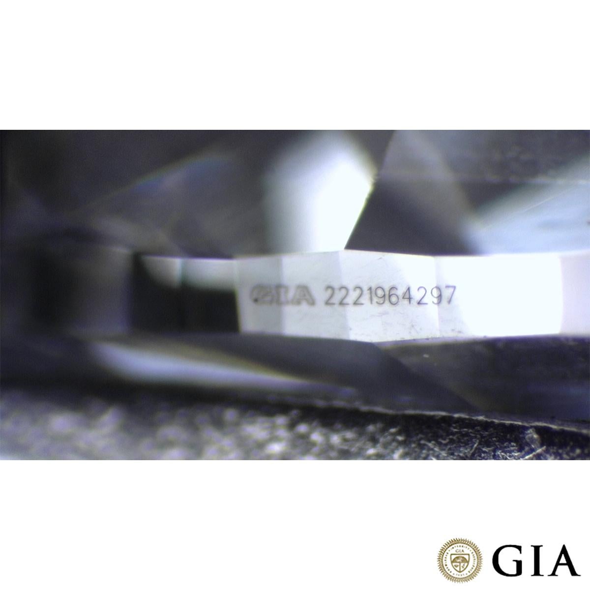 GIA Certified Platinum Oval Cut Diamond Pendant 3.00ct D/VS1 For Sale 2