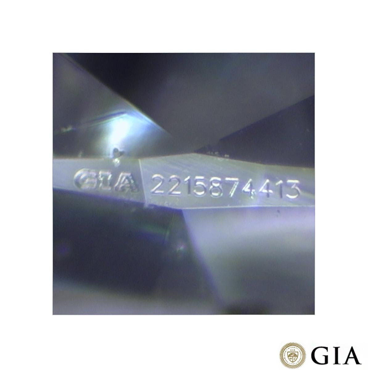 GIA-zertifizierter Platin-Diamantring mit Ovalschliff 0,59 Karat E/VS1 im Angebot 3
