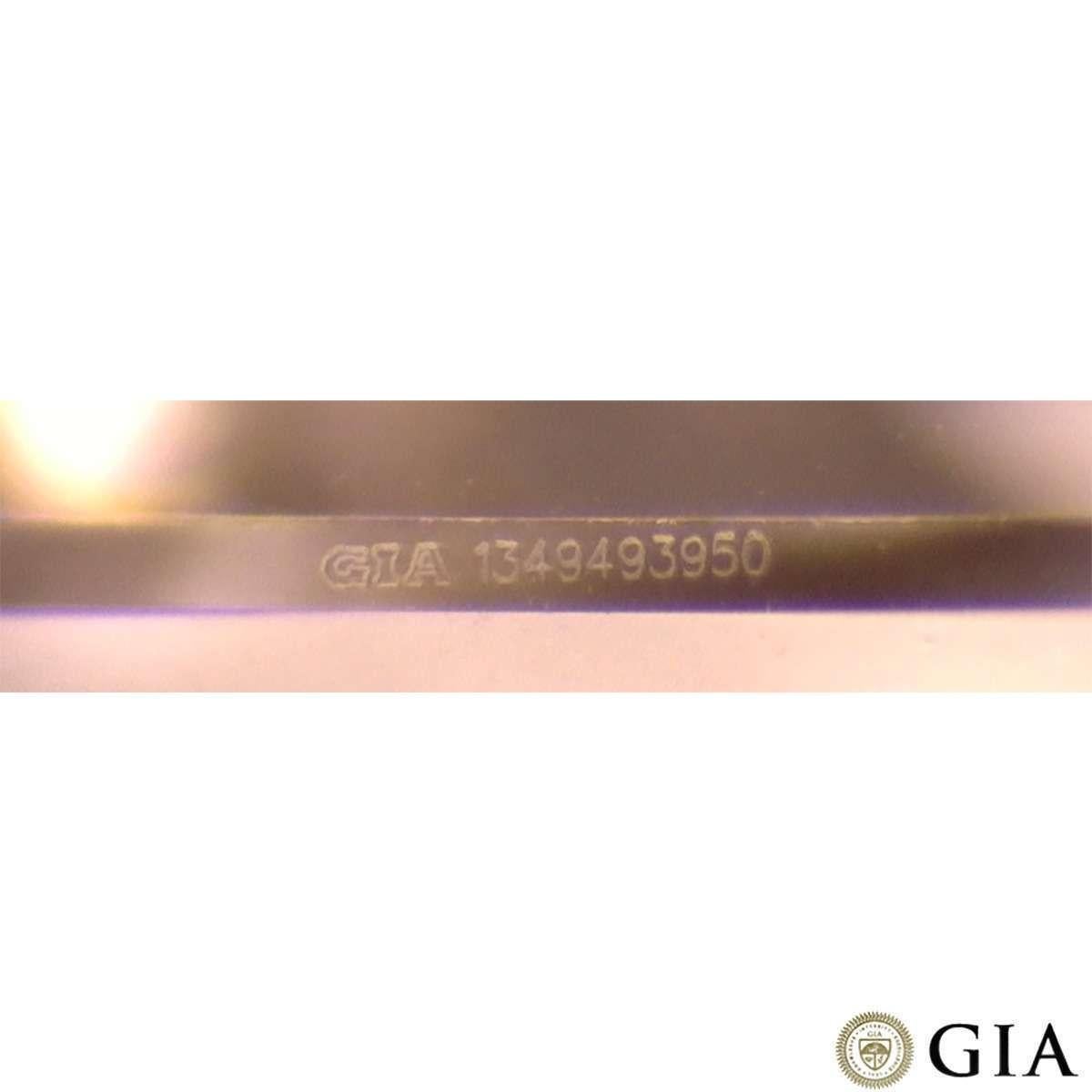 GIA Certified Platinum Princess Cut Diamond Stud Earrings 2.40 Total Carat 4