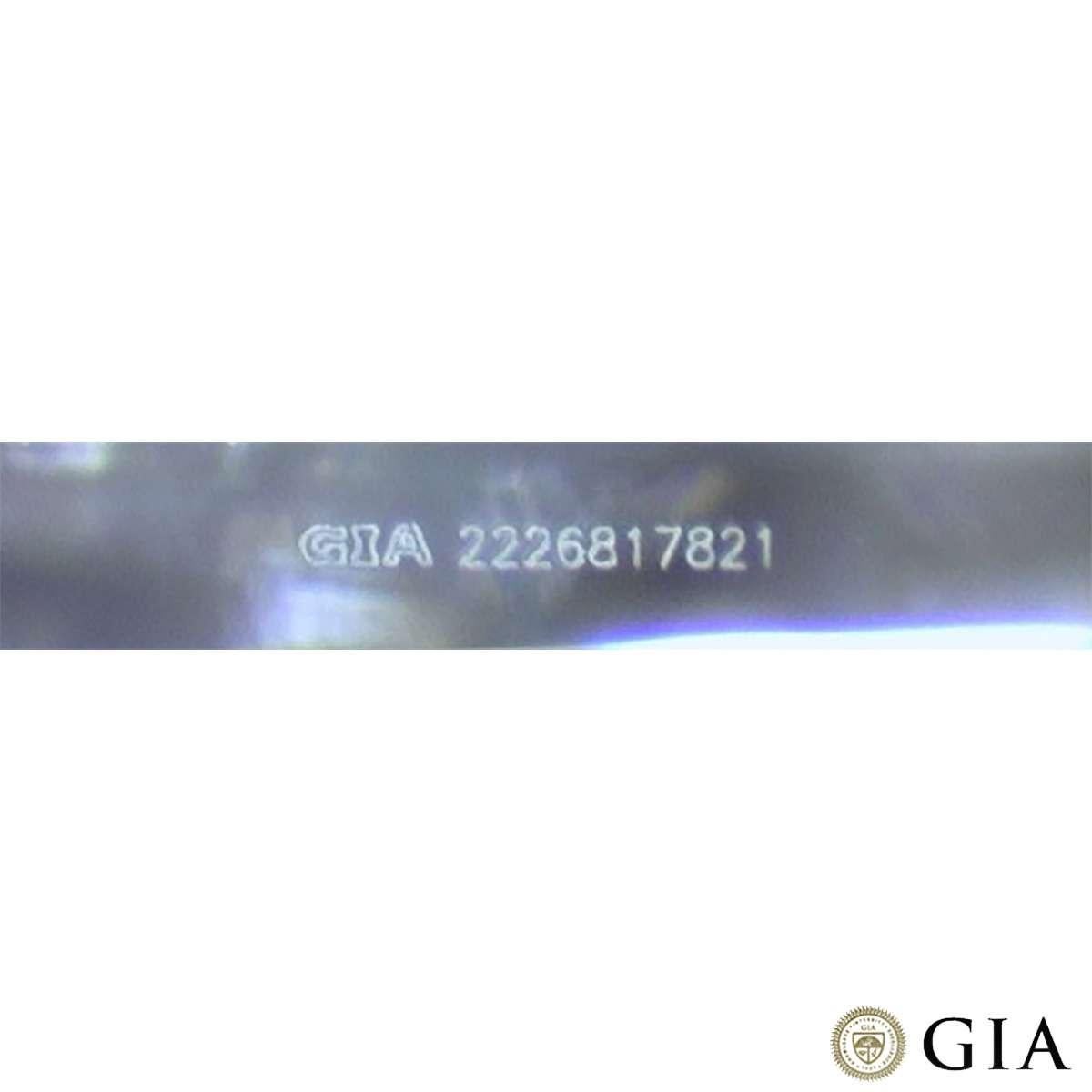 GIA Certified Platinum Radiant Cut Diamond Ring 1.03ct F/VS1 For Sale 1