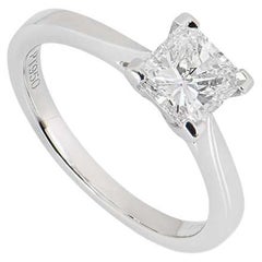 GIA Certified Platinum Radiant Cut Diamond Ring 1.03ct F/VS1
