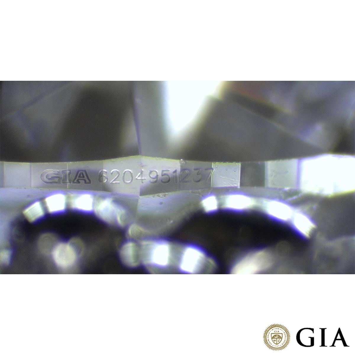 Women's GIA Certified Platinum Round Brilliant Cut Diamond Ring 0.72ct E/VS1 XXX