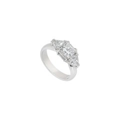 GIA Certified Princess Cut Diamond Engagement Ring 1.20 Carat