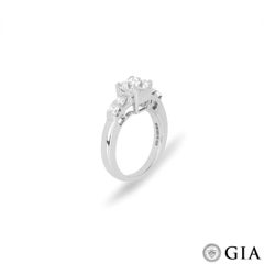 GIA Certified Princess Cut Diamond Ring 1.15ct I/VVS1