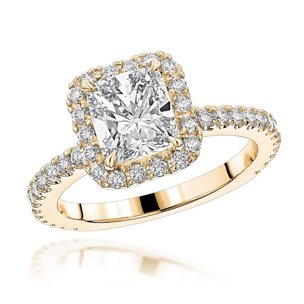Artisan GIA Certified Radiant Cut Diamond Engagement 950 Platinum Ring For Sale