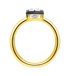 GIA zertifizierter Ring mit 2,19ct G VVS2 Diamant im Hybridschliff