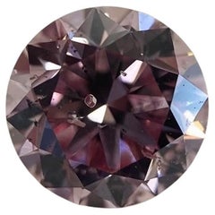GIA Certified Round 0.38 Carat Natural Loose Argyle Fancy Purplish Pink Diamond