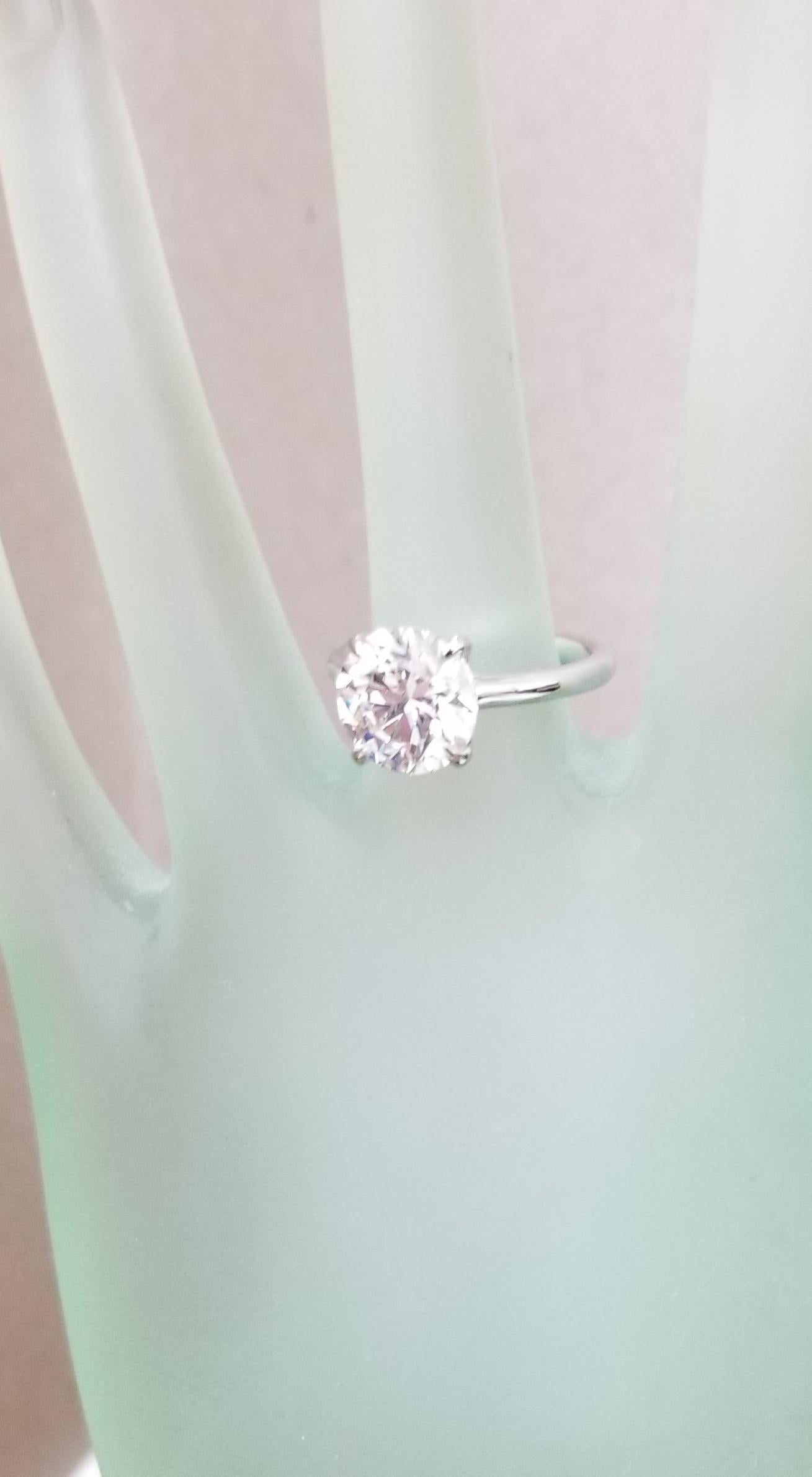 GIA Certified Round 3.60 Carat K SI1 Solitaire 1