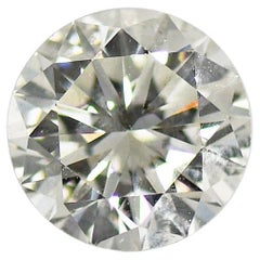 Diamant rond à taille brillante certifié par la GIA 2.01ct