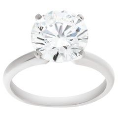 GIA certified round brilliant cut diamond 3.02 carat (L color, Internally Flawle