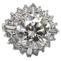 Gia Certified Round Brilliant cut Diamond 5.19cts. J SI2