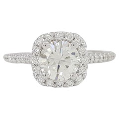 GIA Certified Round Brilliant Cut Diamond Engagement Ring