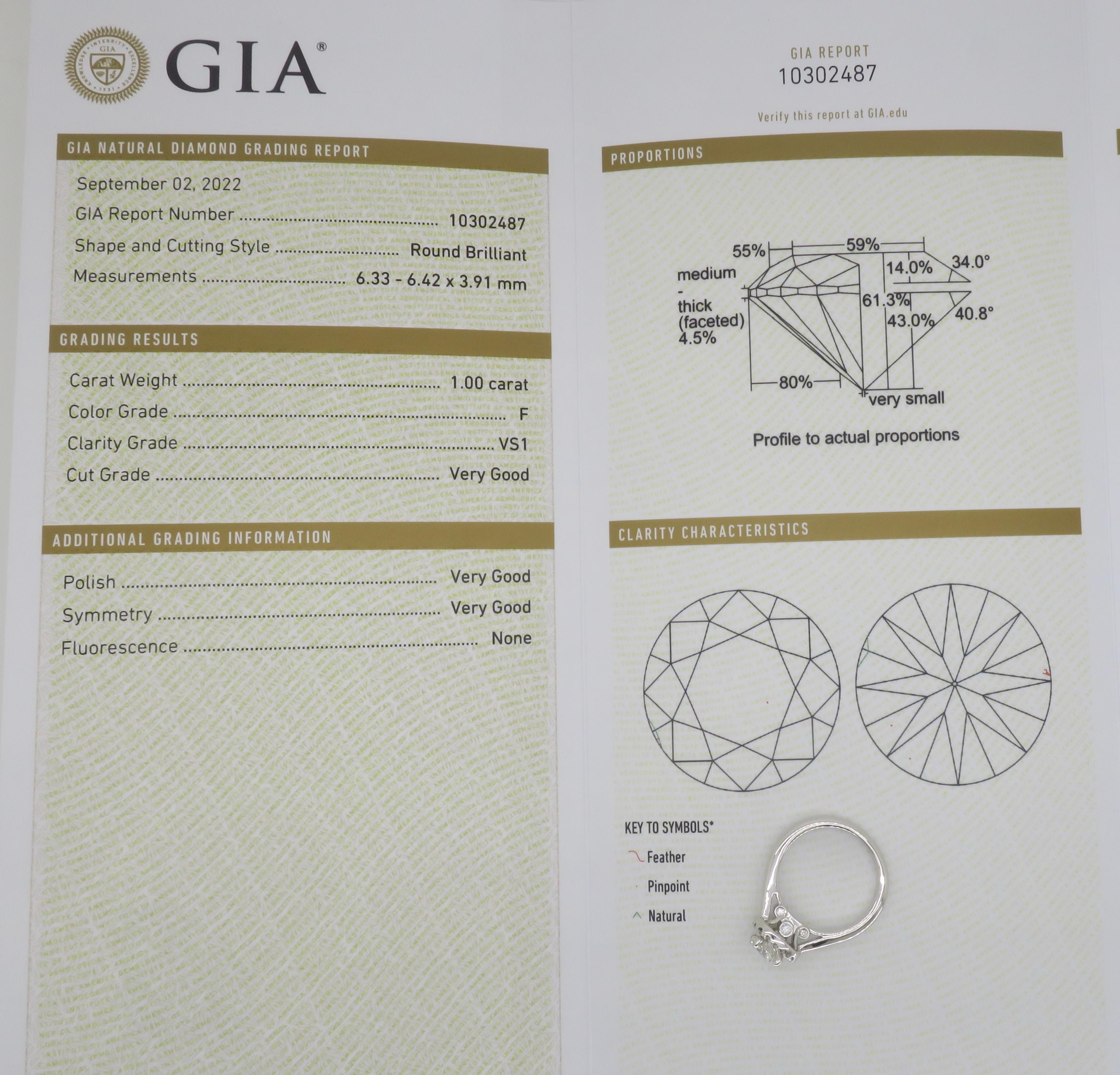 GIA Certified Round Brilliant Cut Diamond in a Stunning Scott Kay Halo Setting  For Sale 13