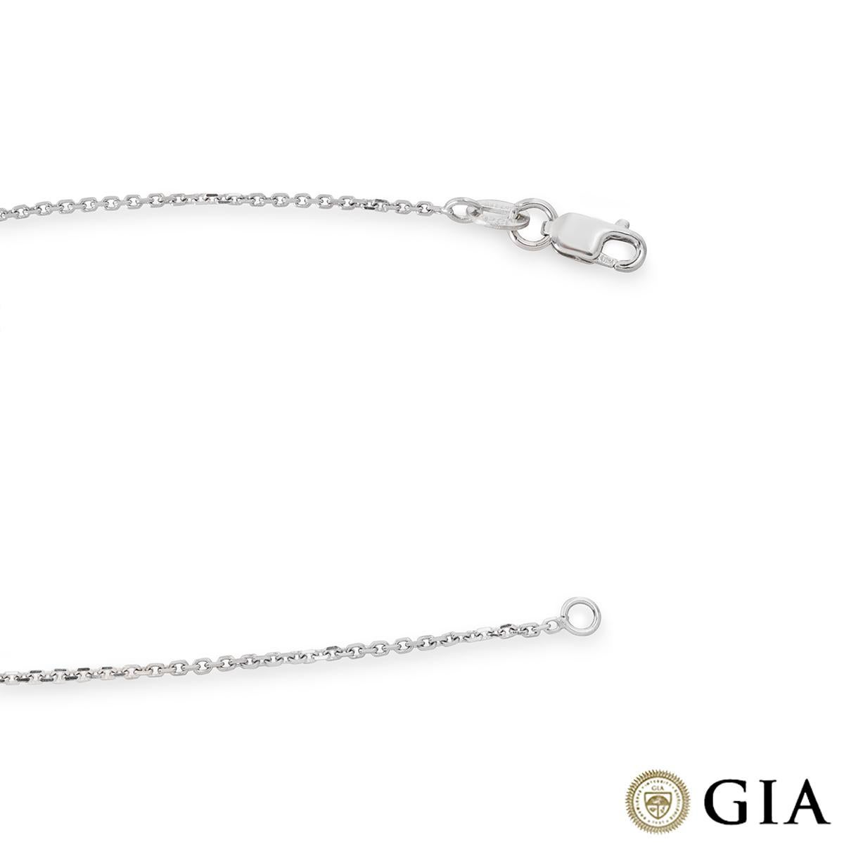 GIA Certified Round Brilliant Cut Diamond Pendant 0.70ct I/VS2 In New Condition For Sale In London, GB