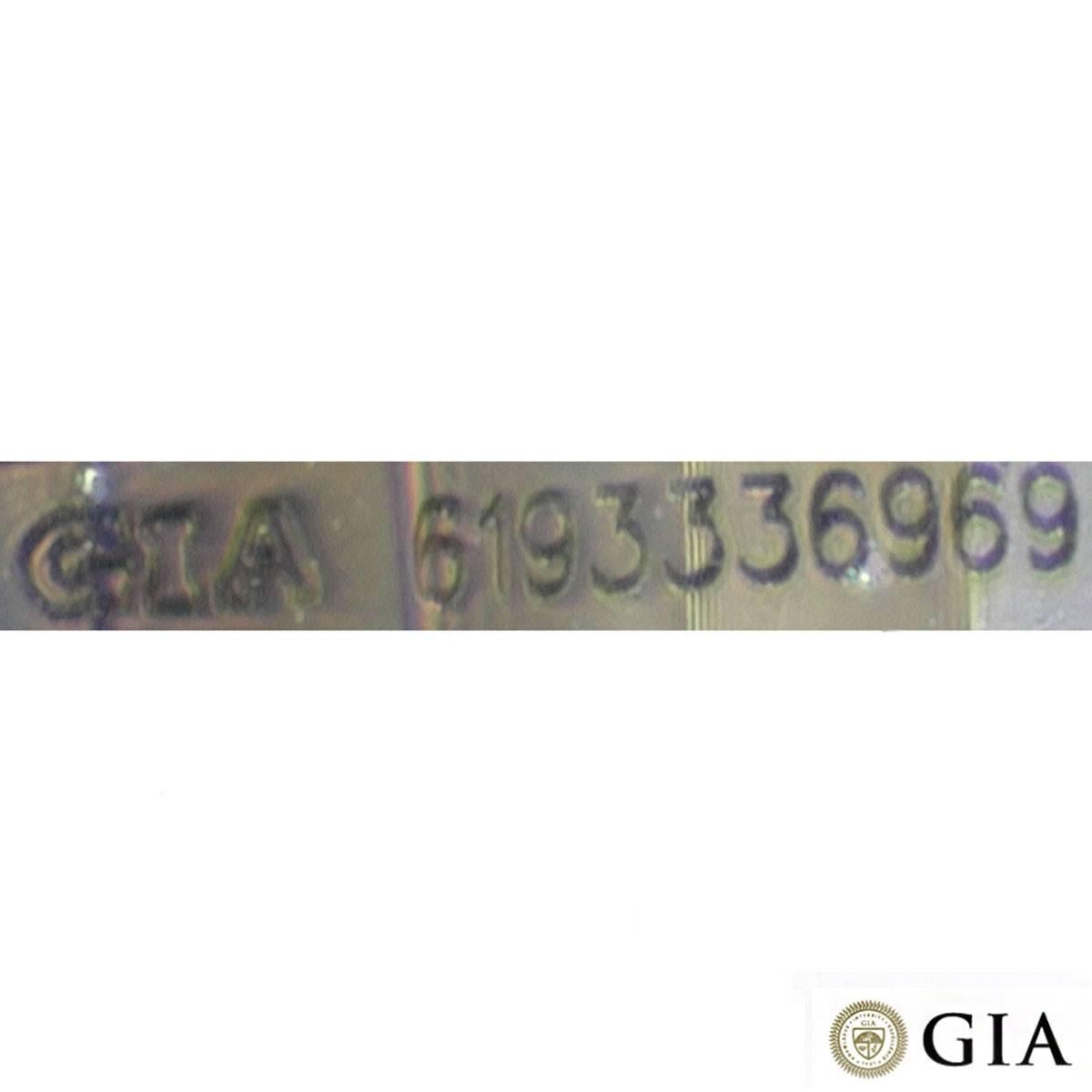 Women's GIA Certified Round Brilliant Cut Diamond Ring 1.55 Carat D Colour