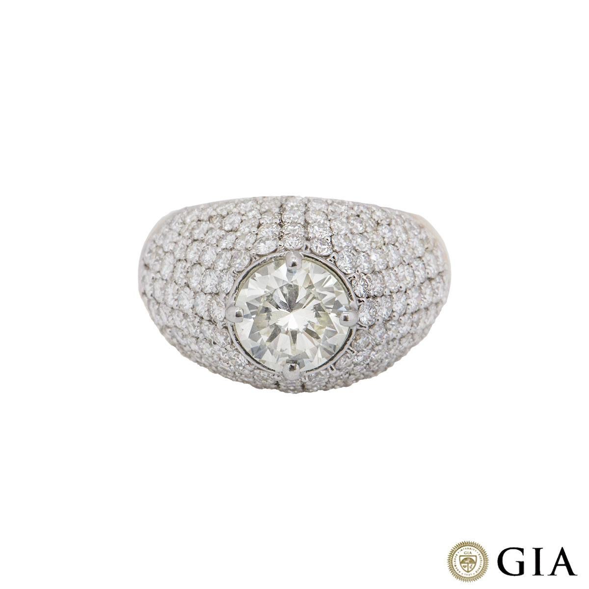 GIA Certified Round Brilliant Cut Diamond Ring  In New Condition In London, GB