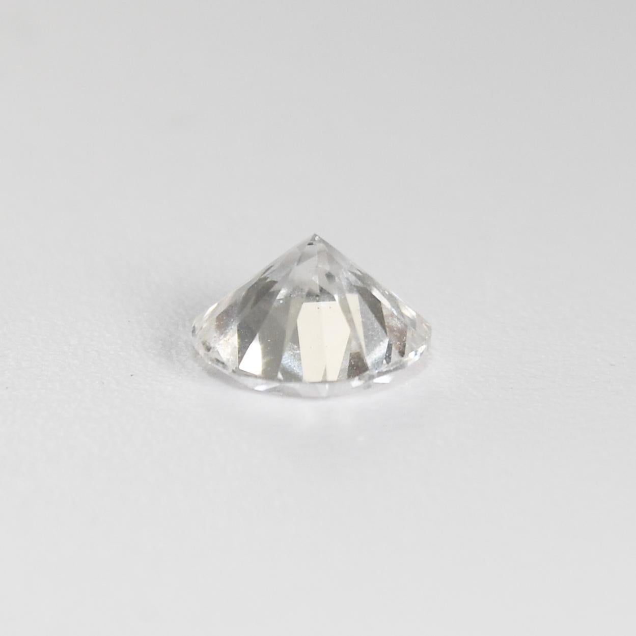 Taglio rotondo Diamante sfuso taglio Brilliante rotondo certificato GIA 1.66ct in vendita