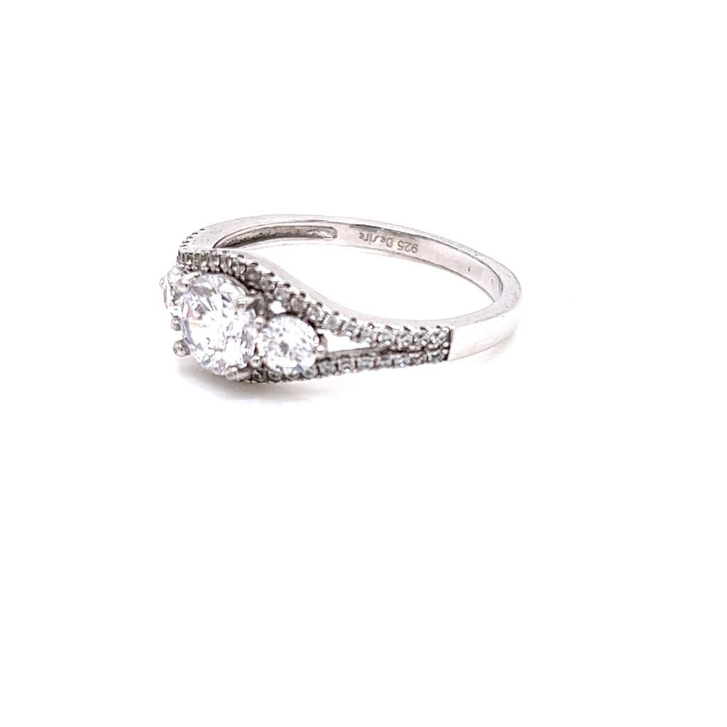 For Sale:  GIA Certified Round Brilliant Diamond Ring in Platinum 3