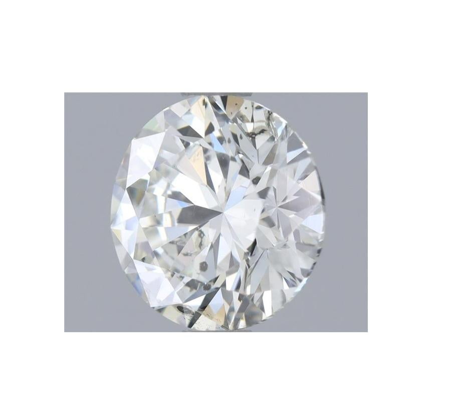 Taglio rotondo Diamante rotondo certificato GIA 1,01ct I I1 in vendita