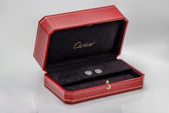 GIA Certified Round Diamond Galanterie de Cartier Stud Earrings