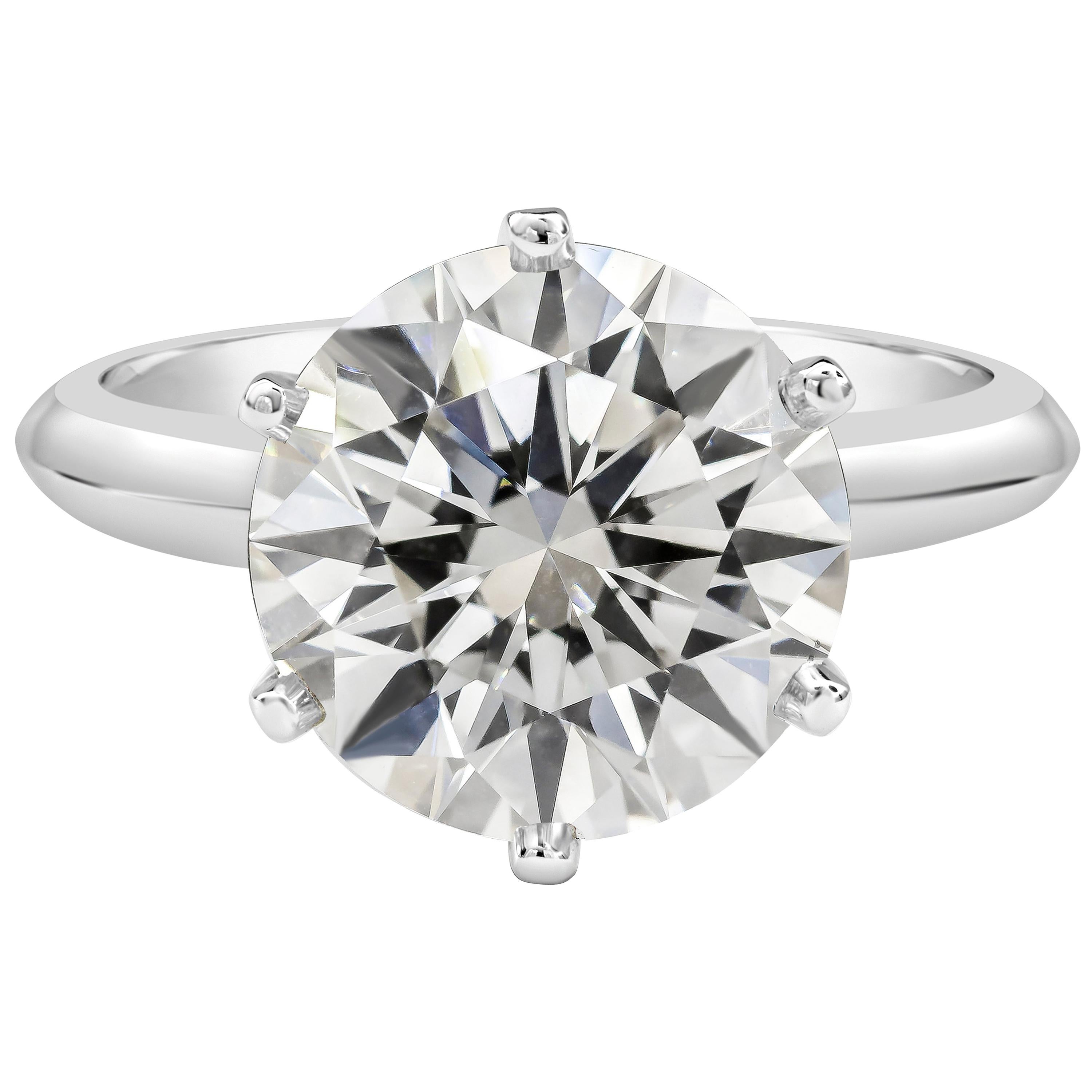 Roman Malakov GIA Certified Round Diamond Solitaire Engagement Ring