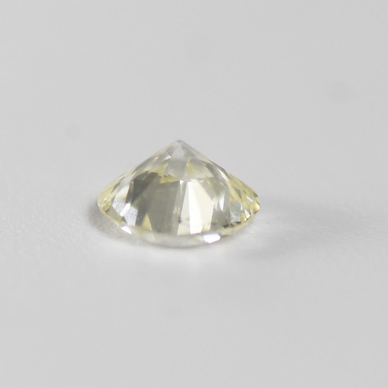 Taglio rotondo Diamante sfuso con taglio di transizione rotondo certificato GIA da 1.36 carati in vendita