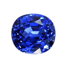 GIA Certified Royal Blue Sapphire 3.69ct Madagascar Cushion Loose Gemstone