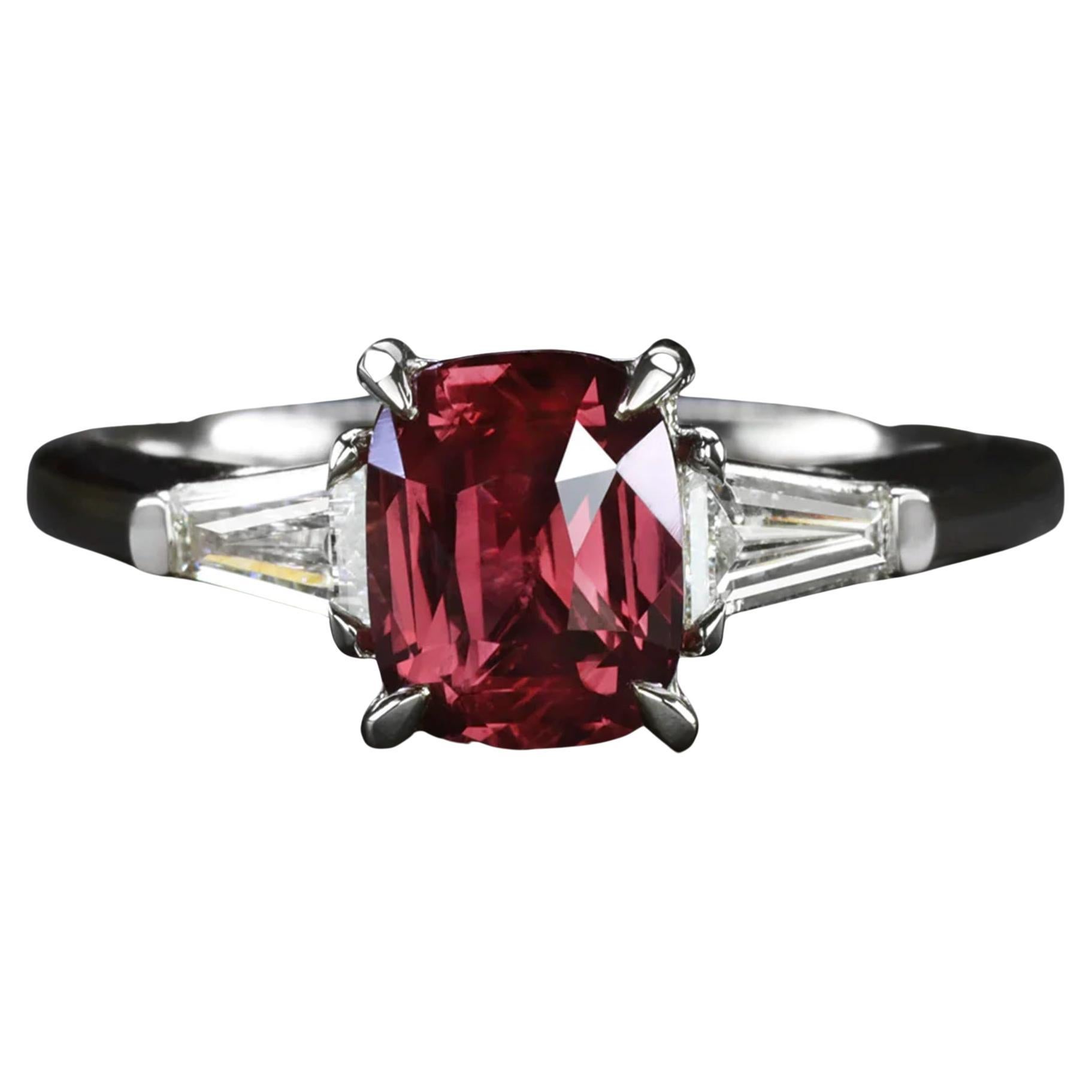 GIA Certified Ruby Diamond RIng For Sale